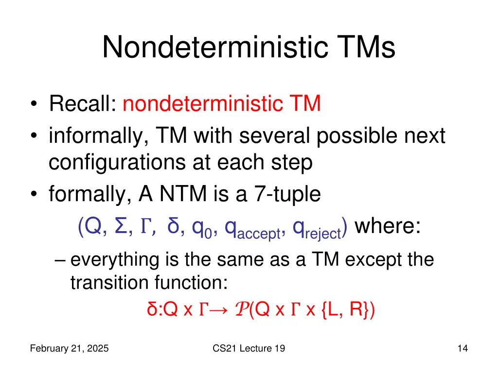 nondeterministic tms