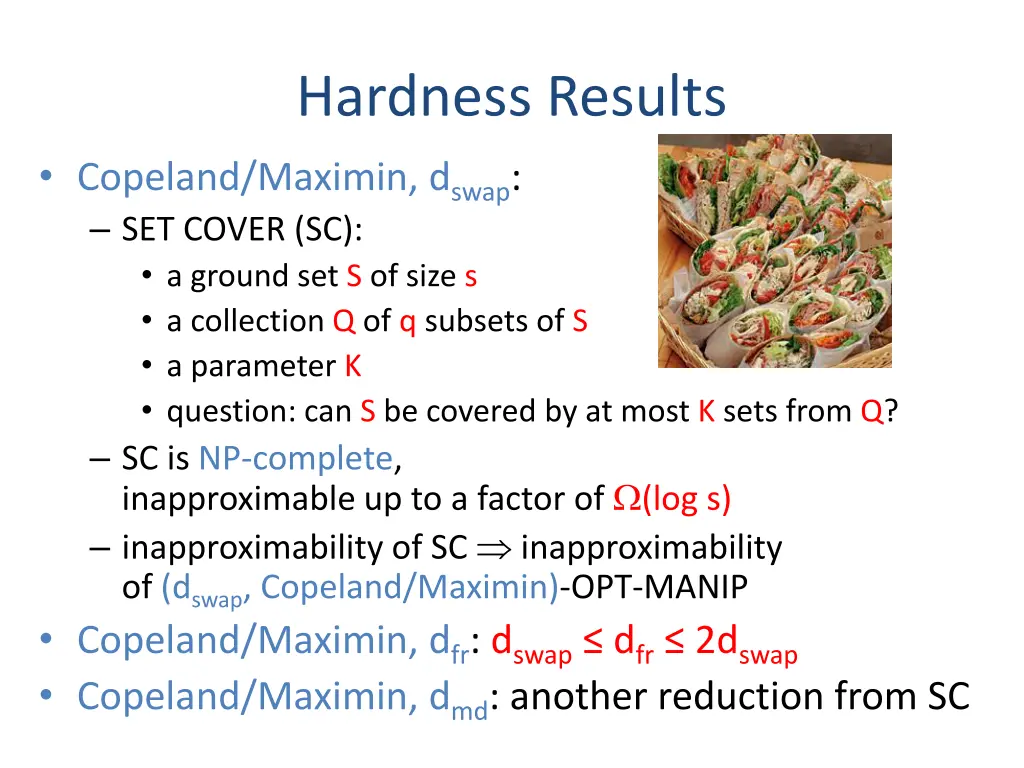 hardness results