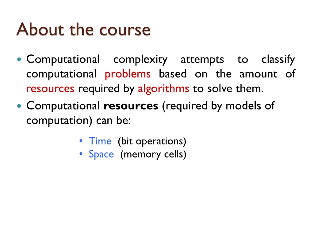 about the course 10