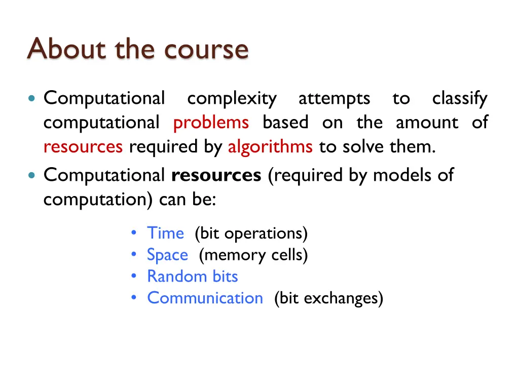 about the course 11
