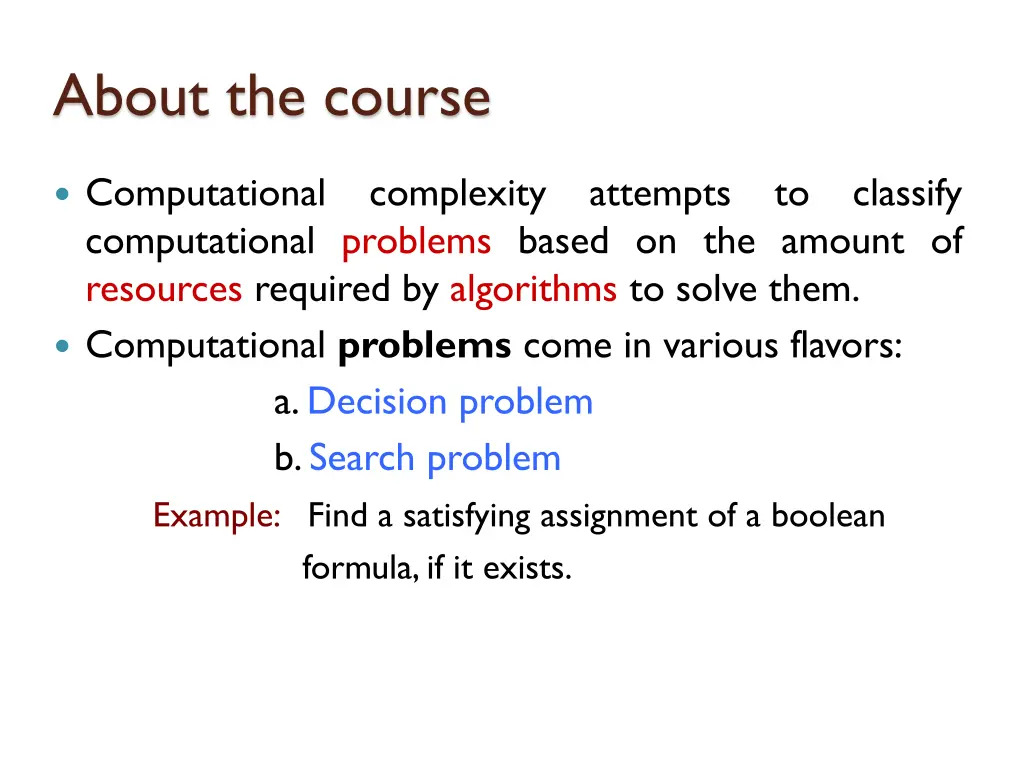 about the course 3