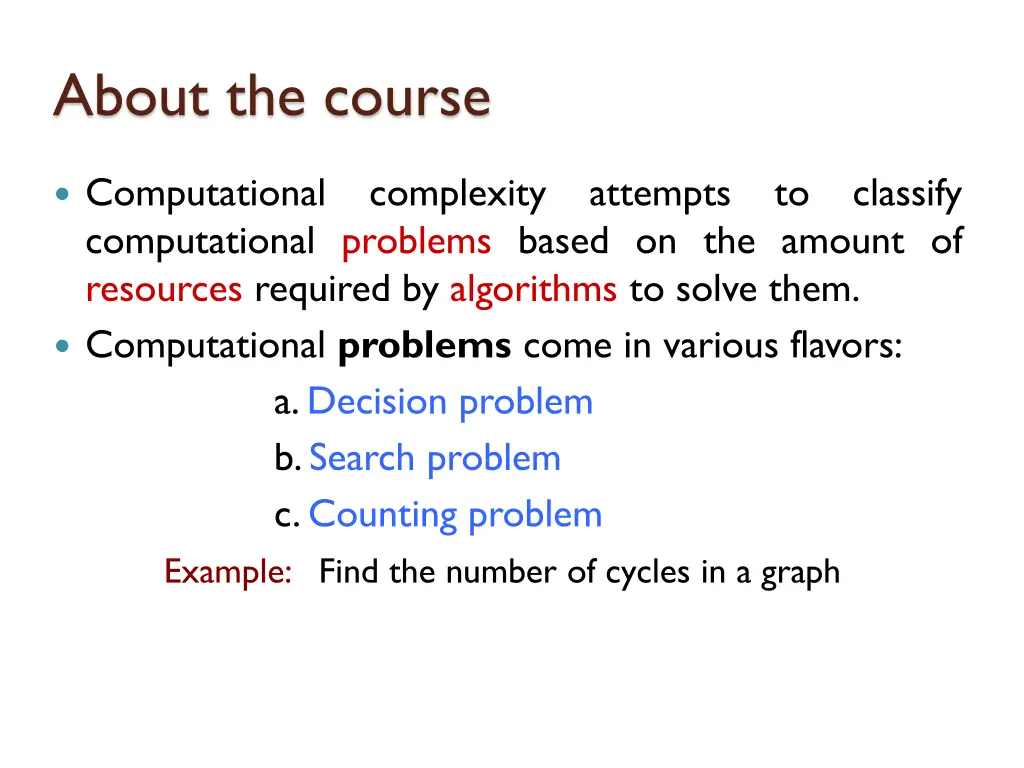 about the course 4