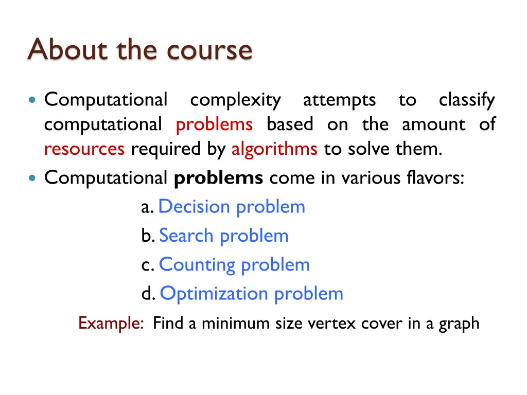 about the course 5