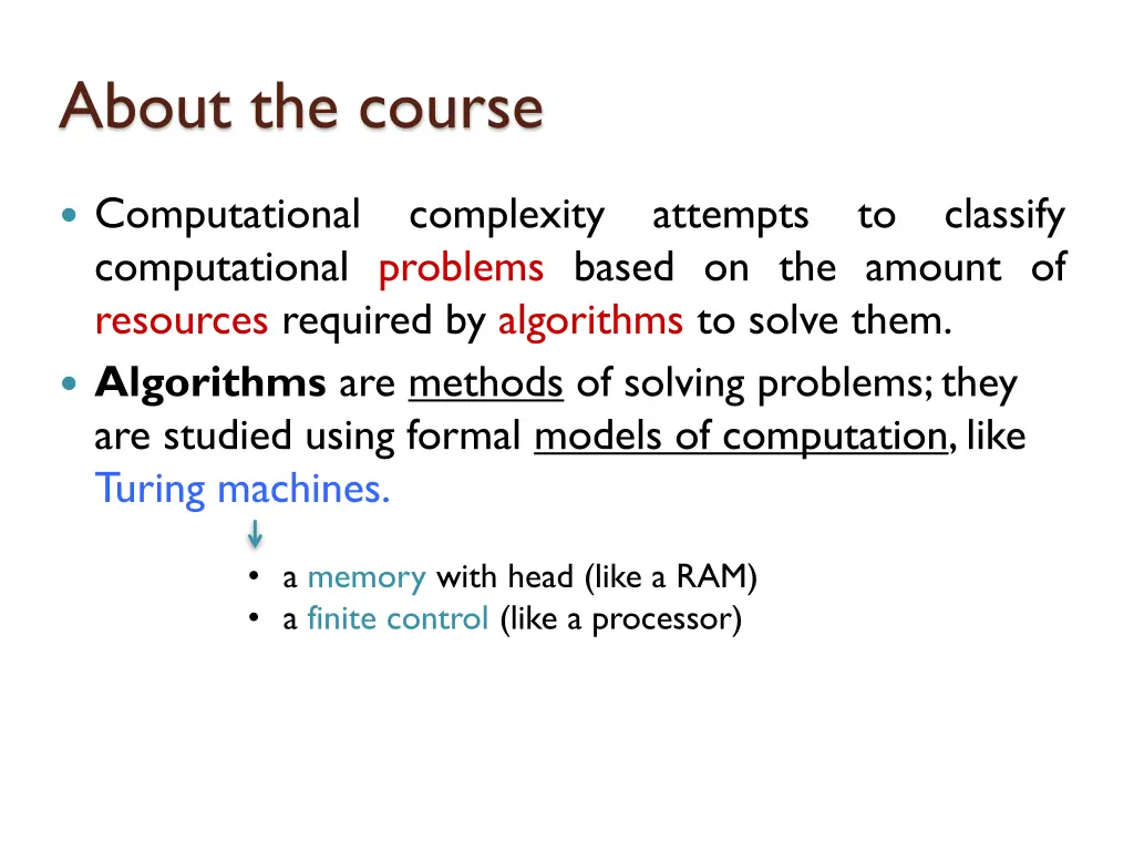 about the course 8