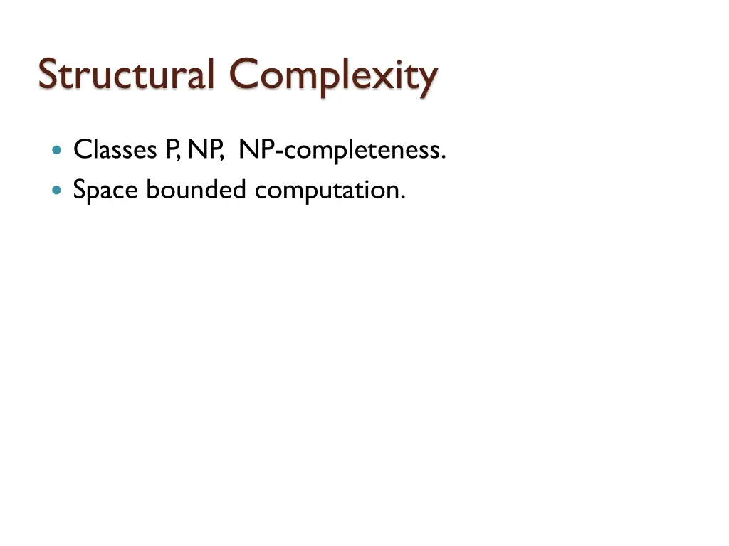 structural complexity 2