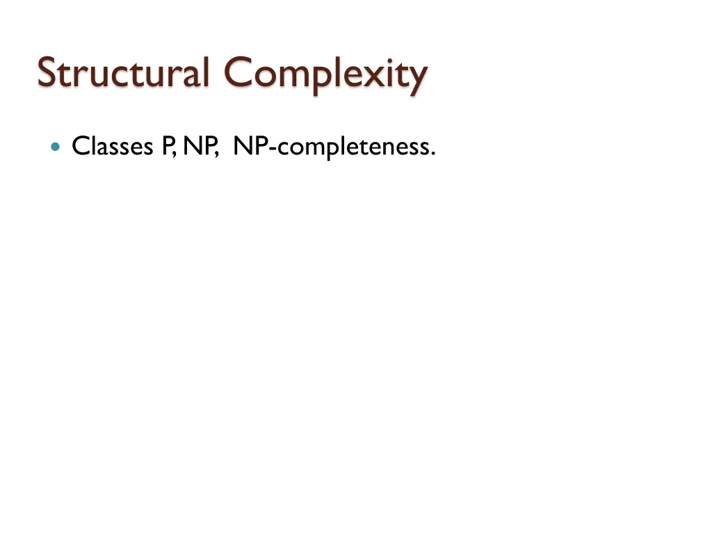 structural complexity