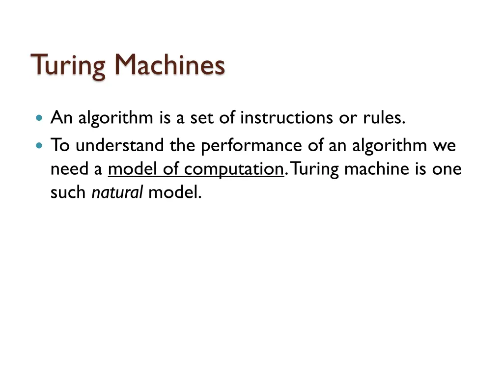 turing machines