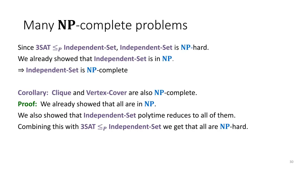 many complete problems