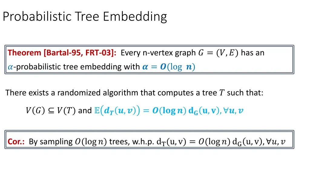 probabilistic tree embedding 1
