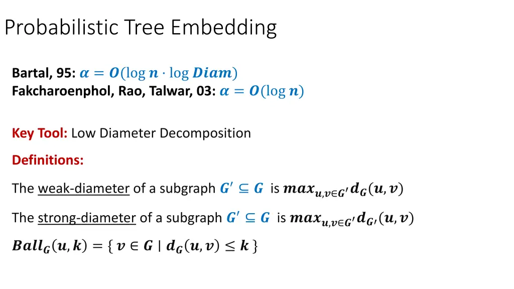 probabilistic tree embedding 2
