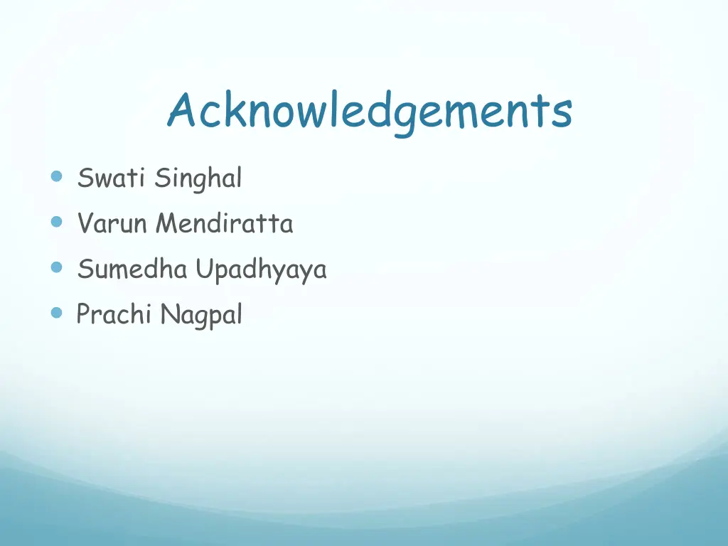 acknowledgements