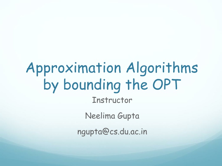 approximation algorithms by bounding