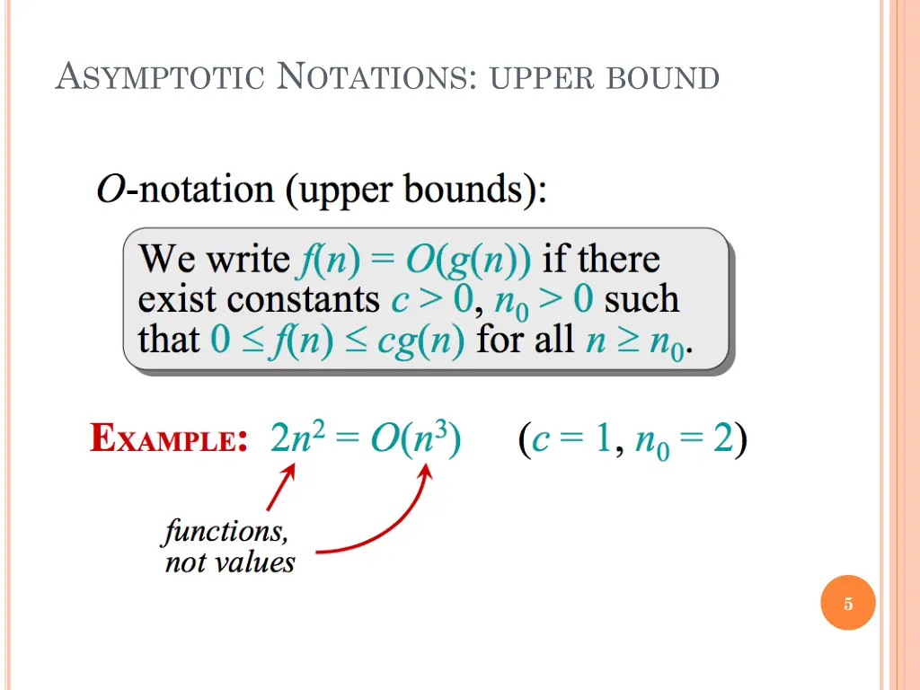 a symptotic n otations upper bound