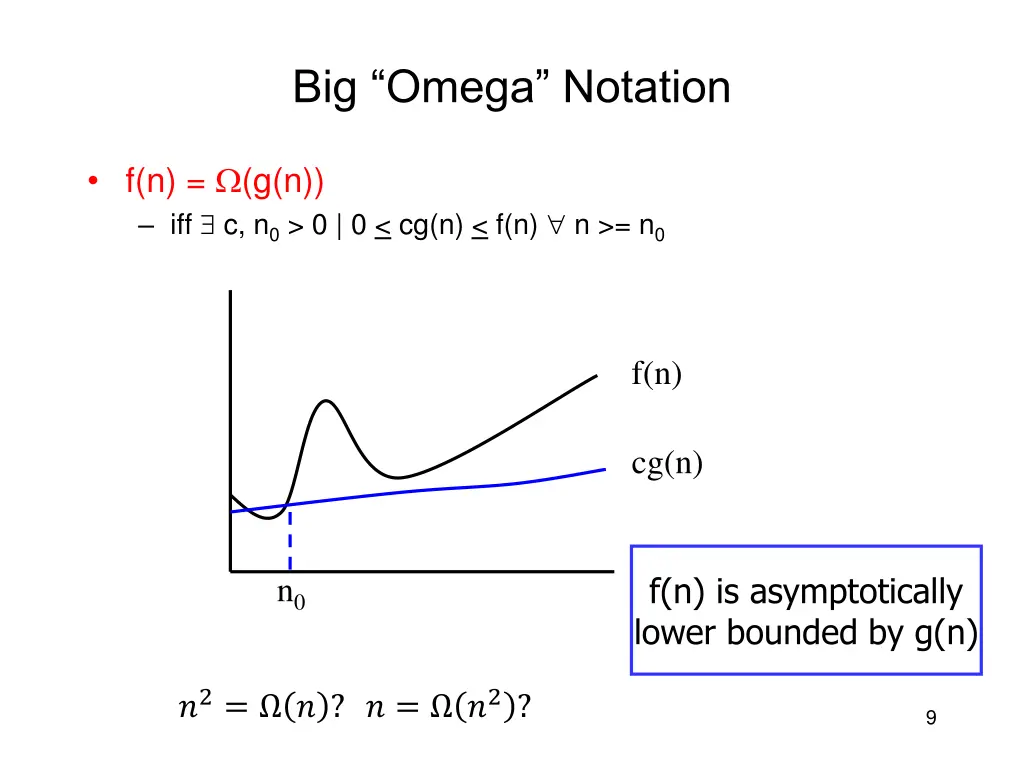big omega notation