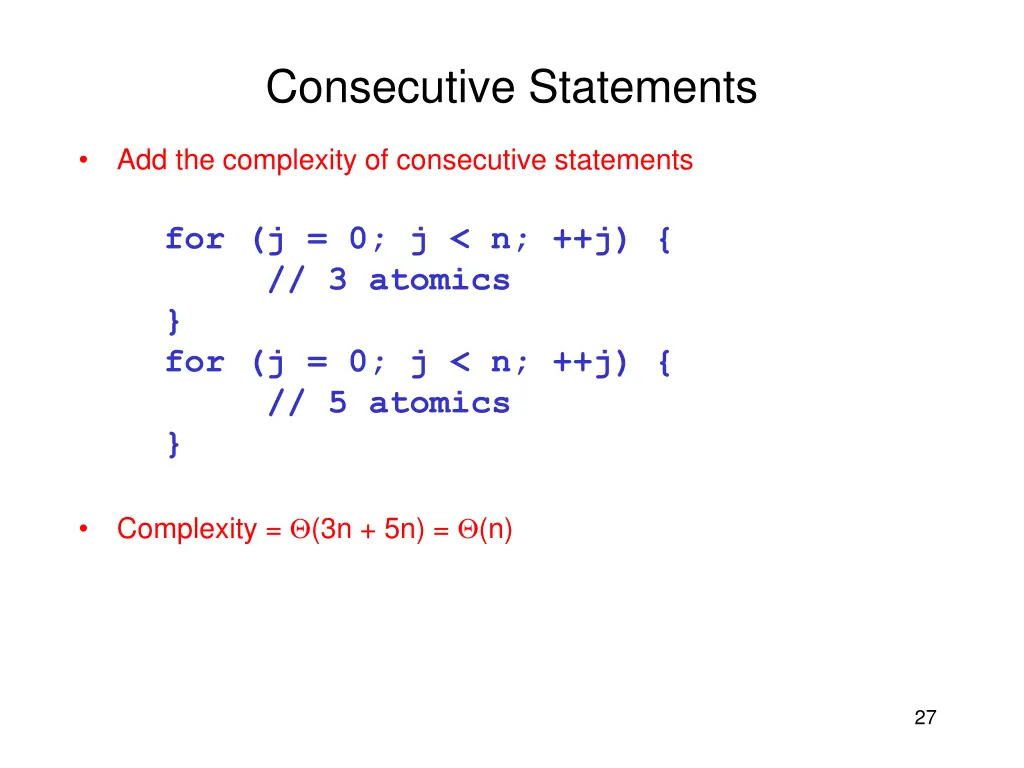 consecutive statements