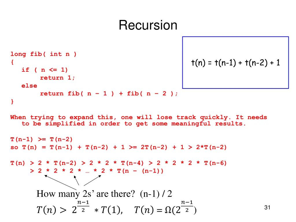 recursion 2