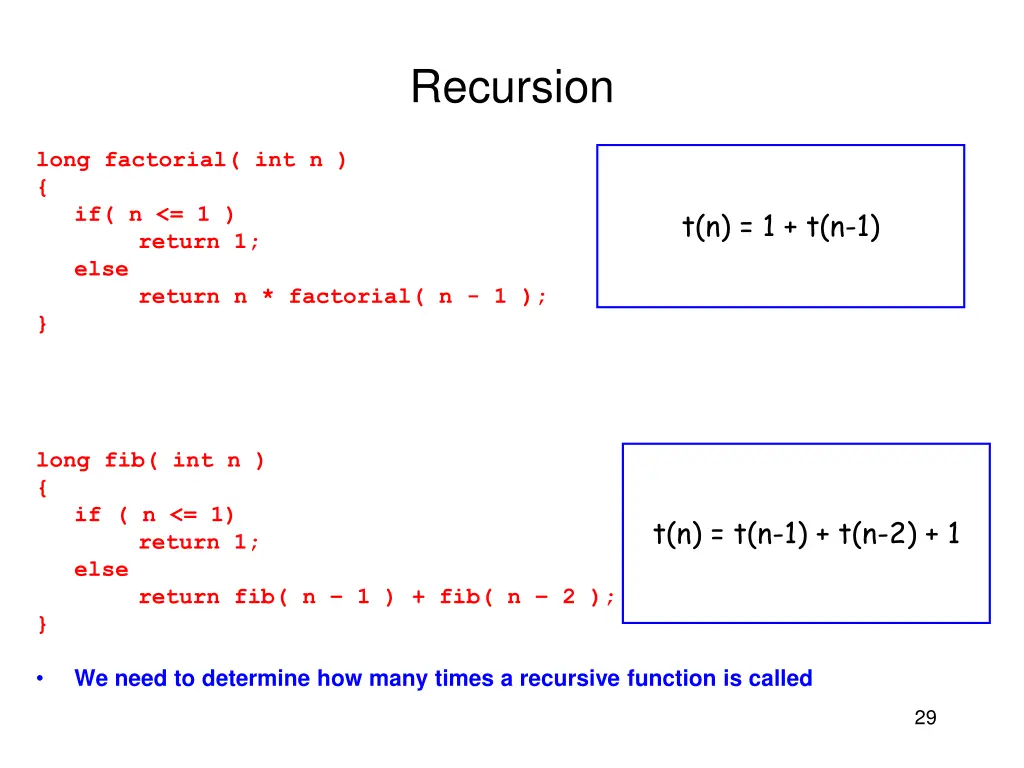 recursion