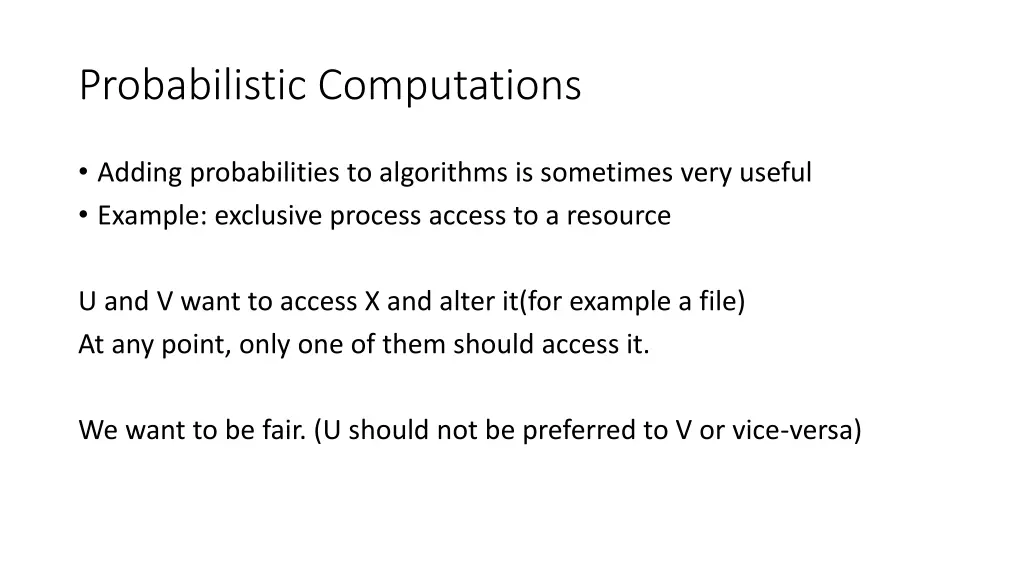 probabilistic computations 1
