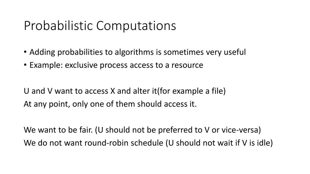 probabilistic computations 2