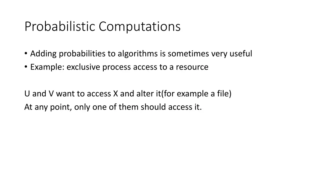 probabilistic computations