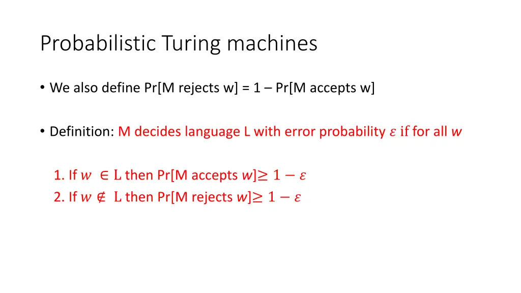 probabilistic turing machines 1