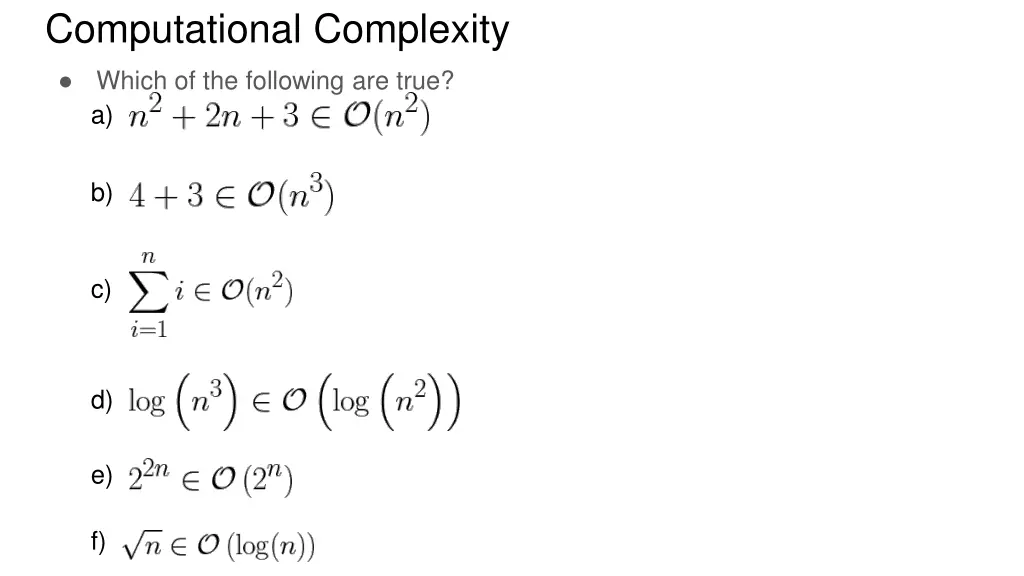 computational complexity 1