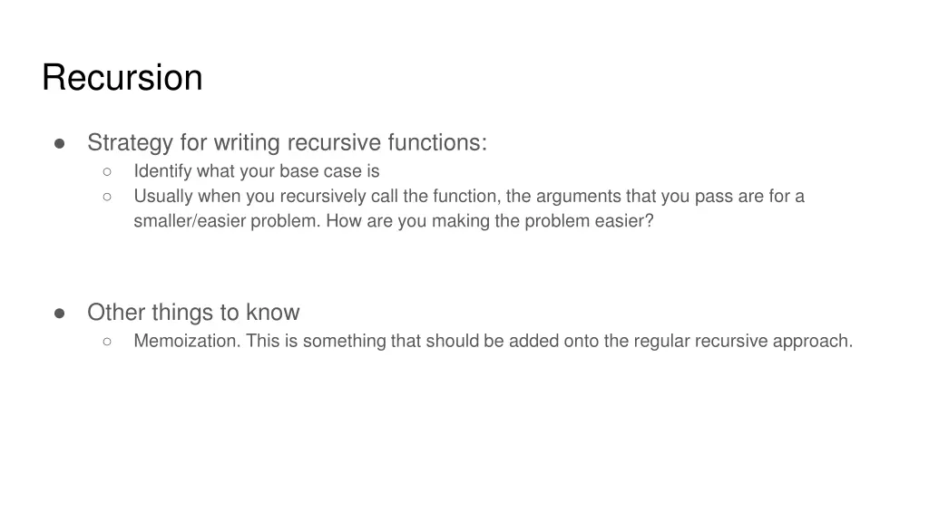 recursion