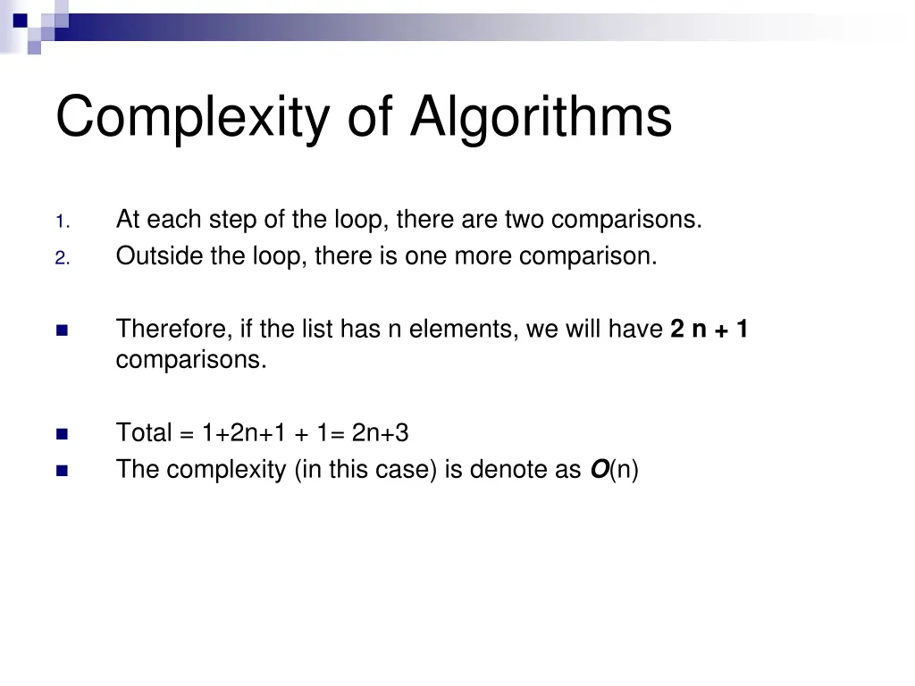 complexity of algorithms 1
