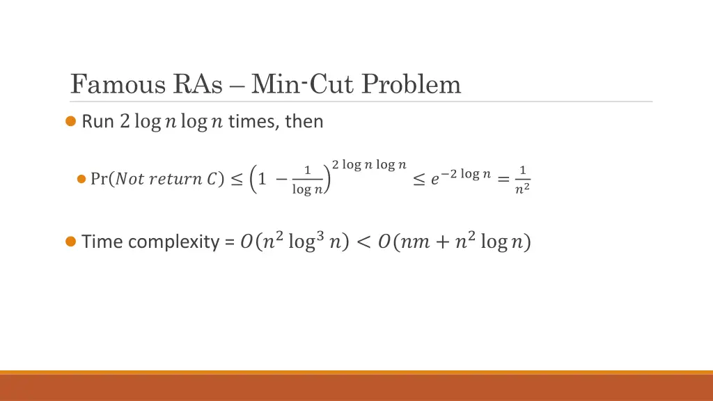 famous ras min cut problem 10