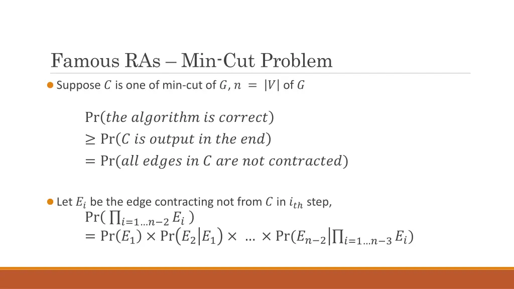 famous ras min cut problem 3