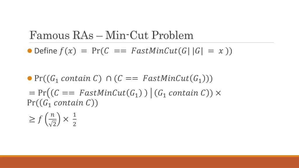 famous ras min cut problem 8
