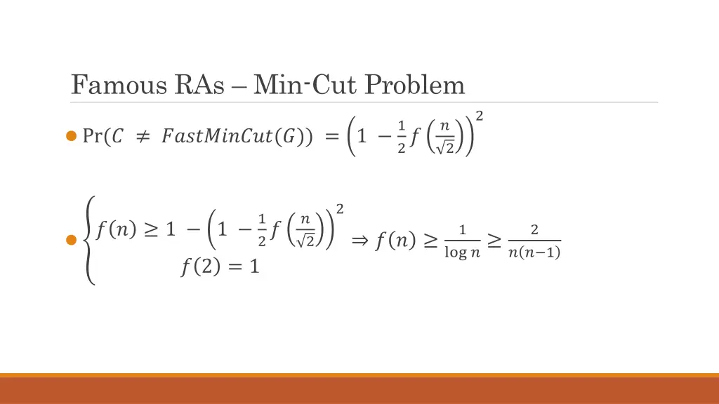 famous ras min cut problem 9