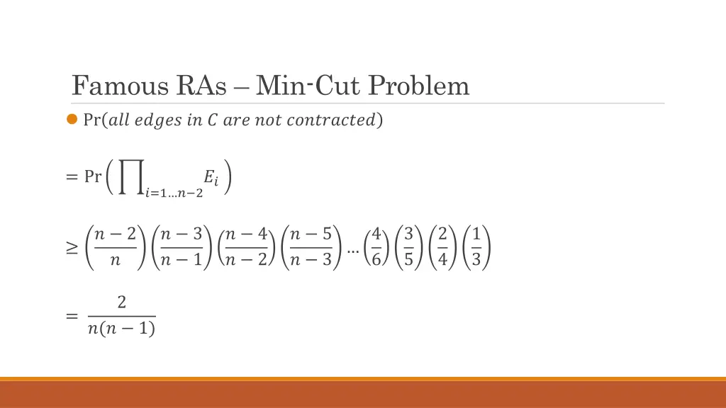 famous ras min cut problem pr