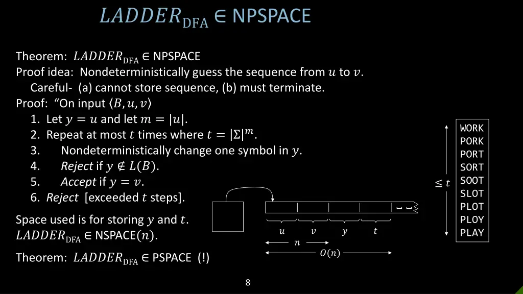 dfa npspace