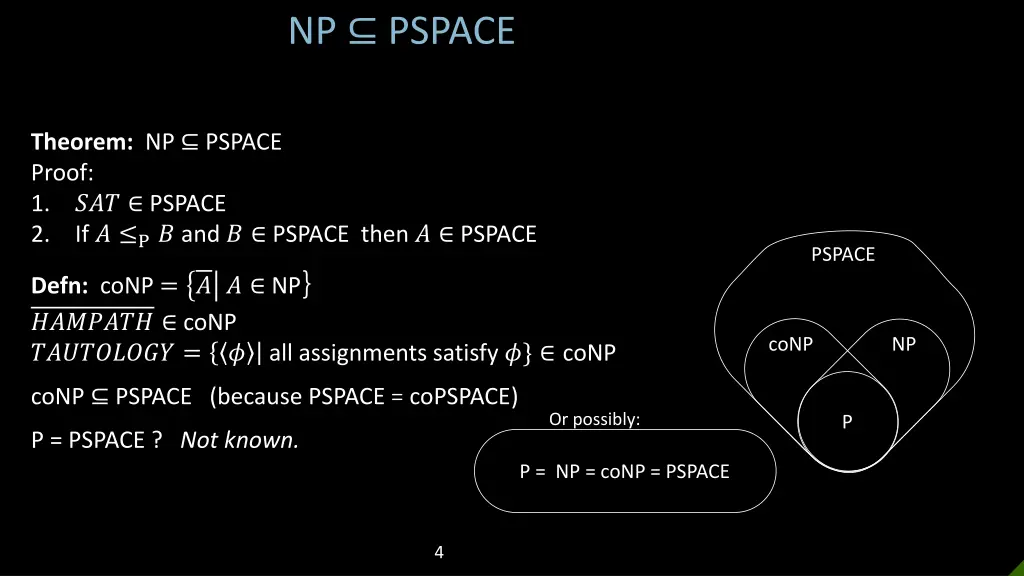 np pspace