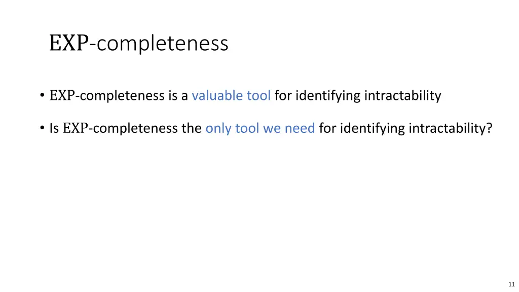 exp completeness 4