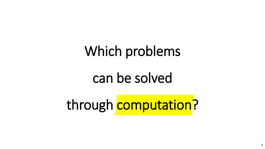 which problems which problems