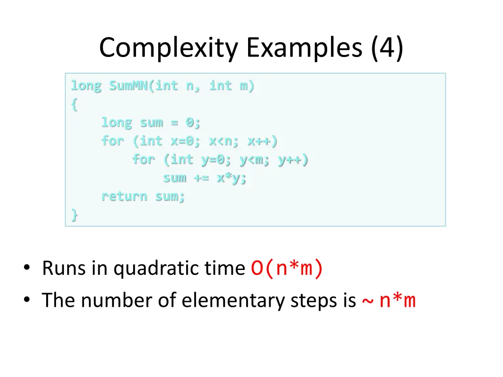 complexity examples 4