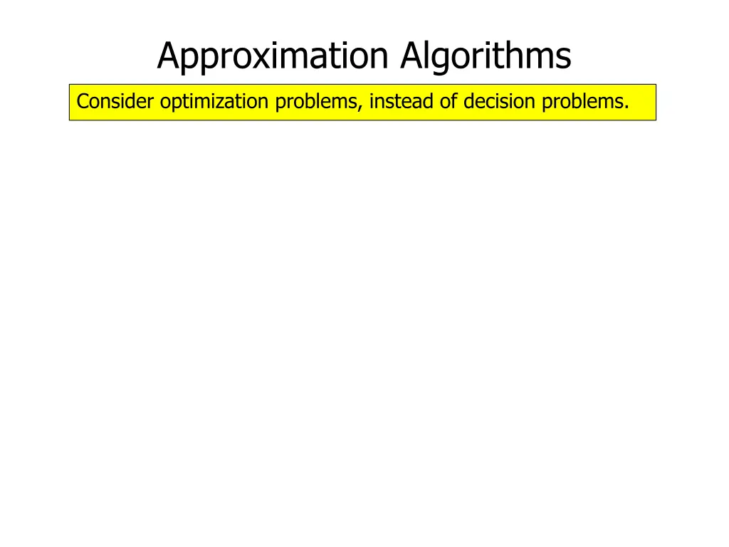 approximation algorithms 1