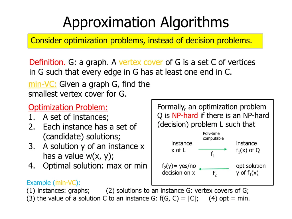 approximation algorithms 10