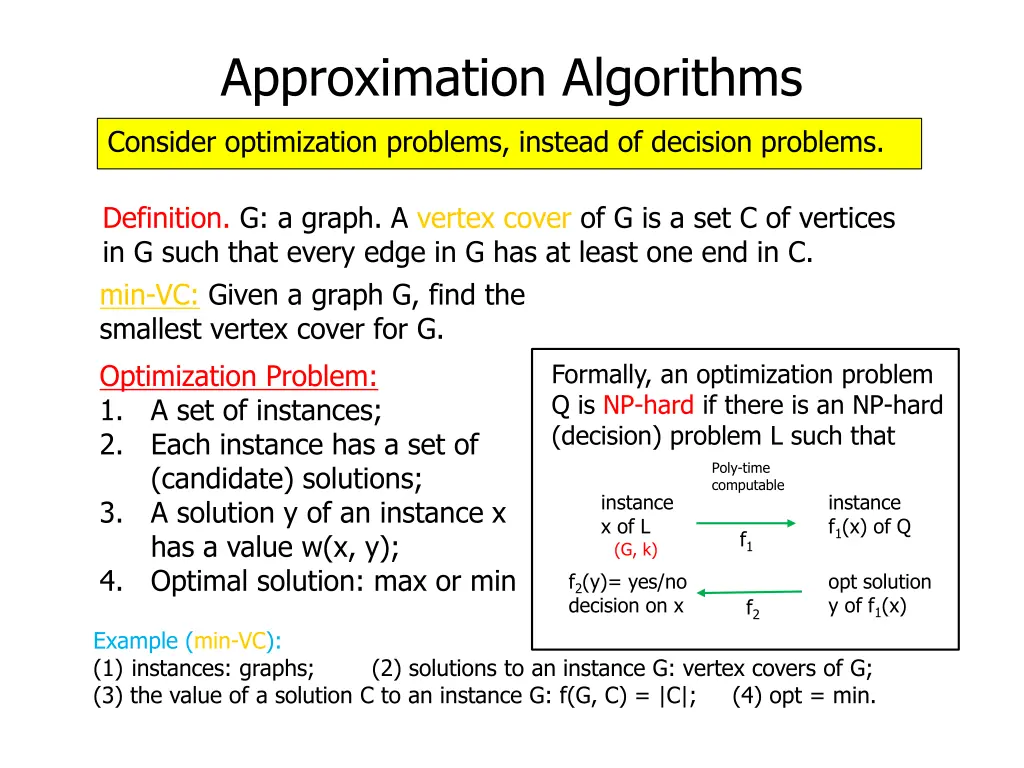 approximation algorithms 11
