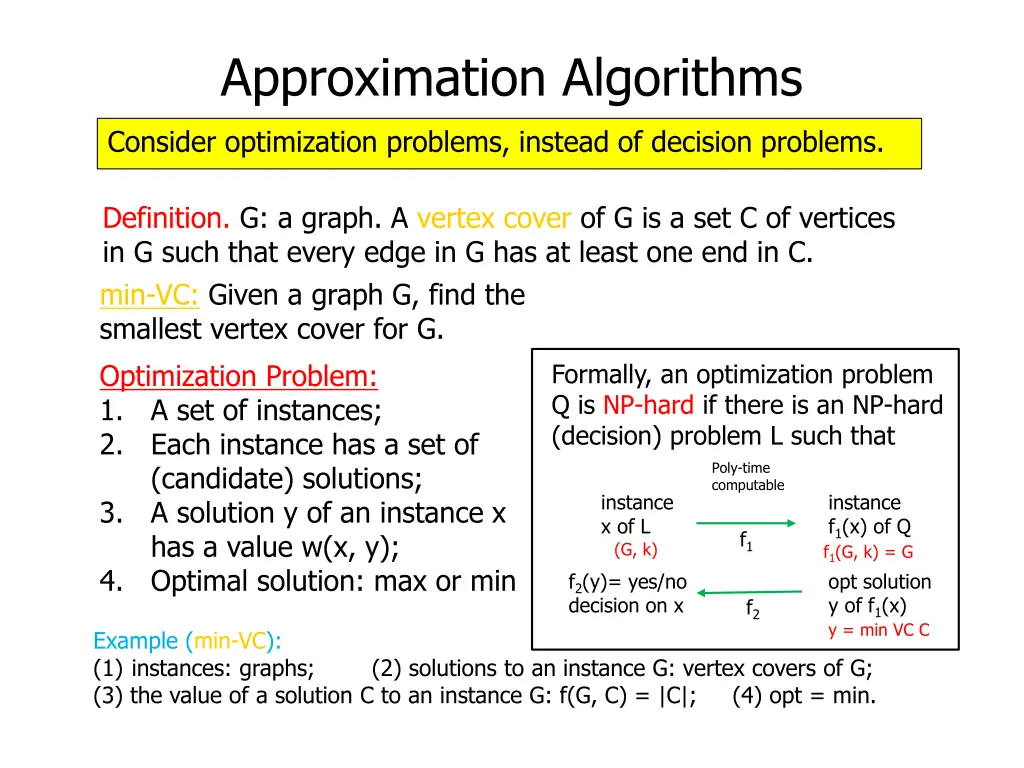 approximation algorithms 13