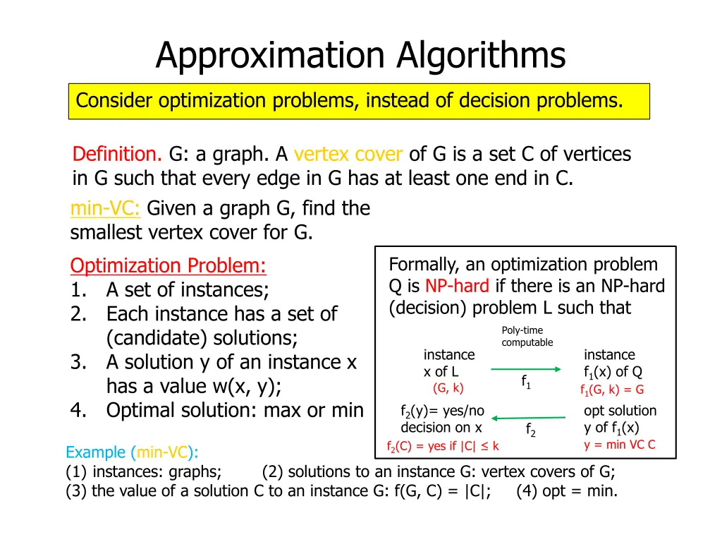 approximation algorithms 14