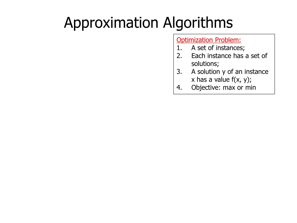 approximation algorithms 15