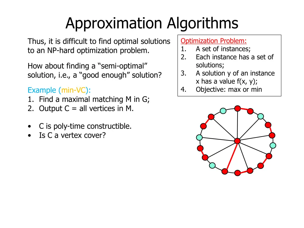 approximation algorithms 23