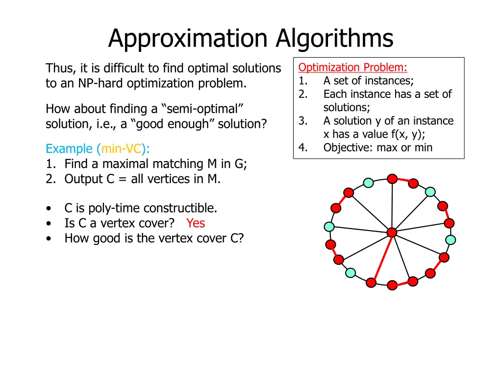 approximation algorithms 25