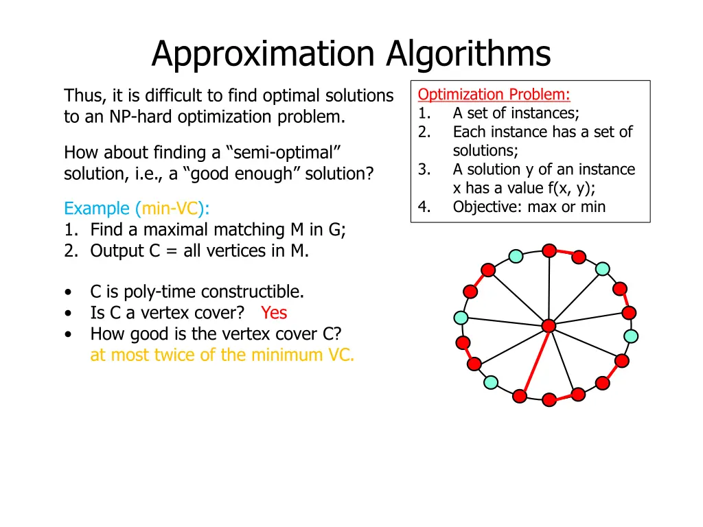approximation algorithms 26