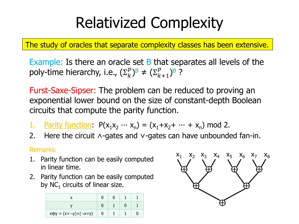 relativized complexity 10