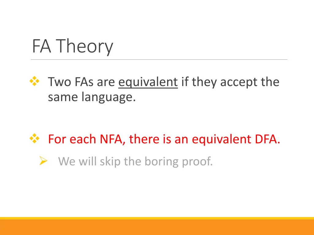 fa theory