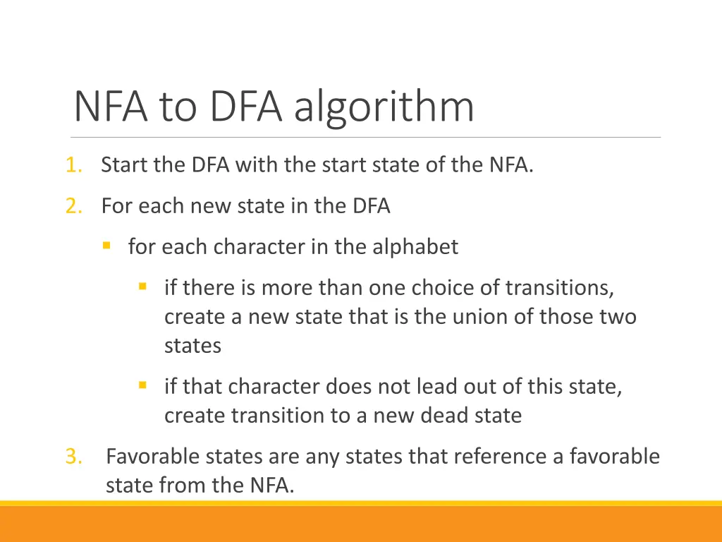 nfa to dfa algorithm